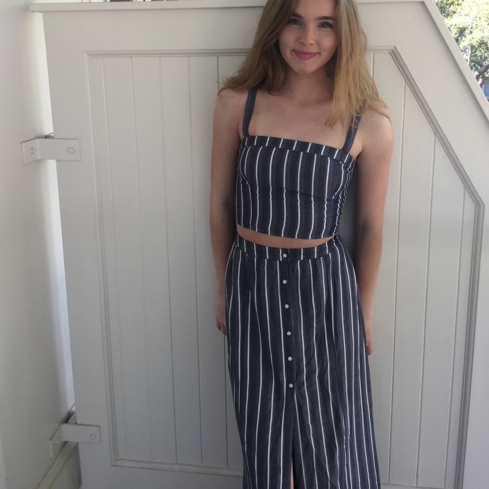 Hollister Striped Two Piece Set